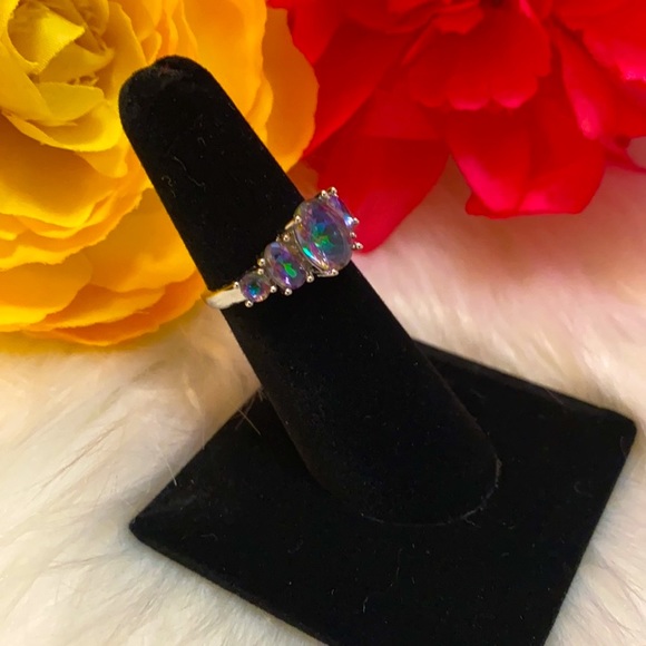 NEW! Mystic Topaz Four Tier Ring - Picture 4 of 7